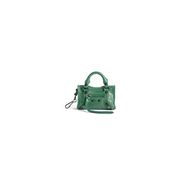 Women's Le City Micro Bag Charm in Emerald