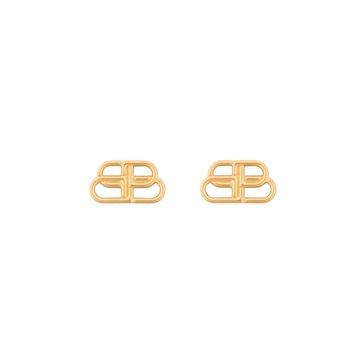 Women's Bb S Stud Earrings in Gold