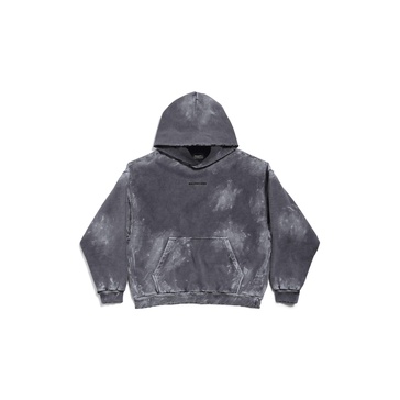 Men's Balenciaga Back Hoodie Medium Fit in Grey
