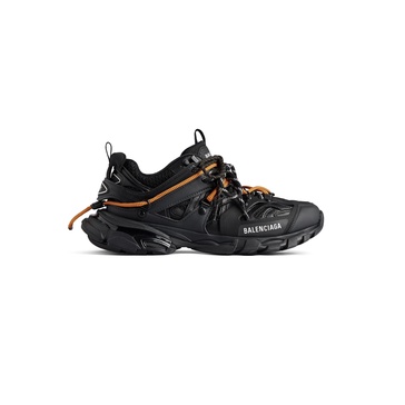 Men's Track Trail Laces Sneaker  in Black/orange