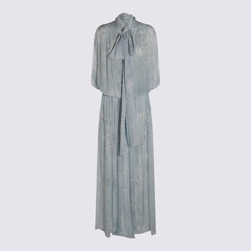 Blumarine Light Blue Maxi Dress