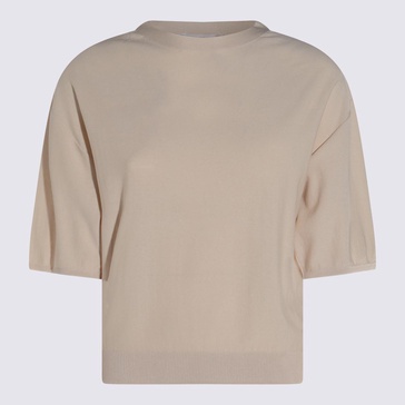 Antonelli Beige Linen T-Shirt