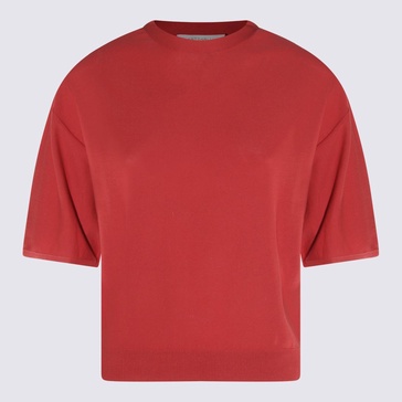 Antonelli Red Linen T-Shirt