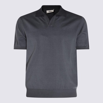 Altea Dark Grey Cotton Polo Shirt