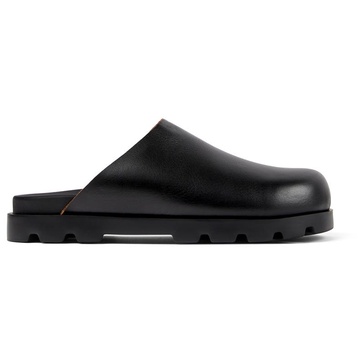 Black Leather Sandals for Men.