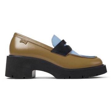 Multicolored Leather Loafer for Women