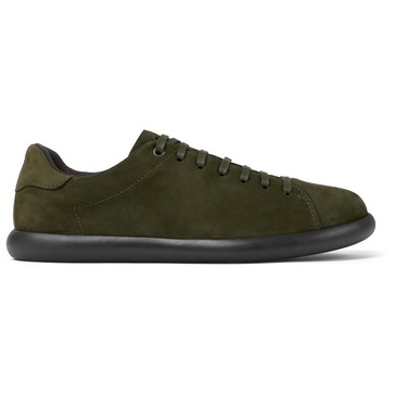 Green nubuck sneakers for men