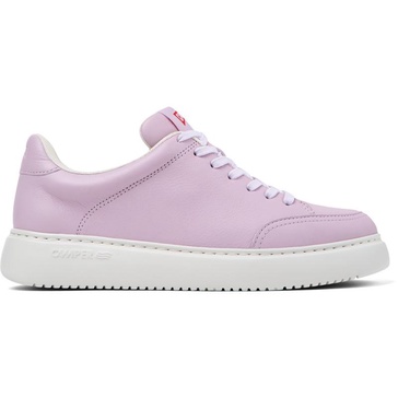 Purple leather sneakers for women
