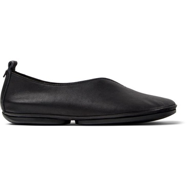 Black Leather Moccasin for Women.