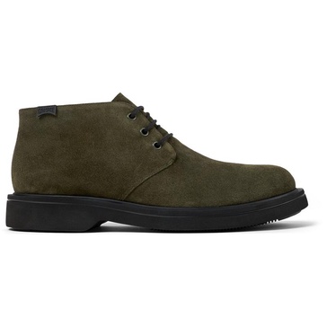 Green nubuck ankle boots for men