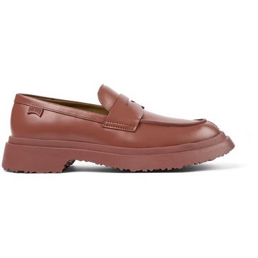 Red Leather Loafer for Women