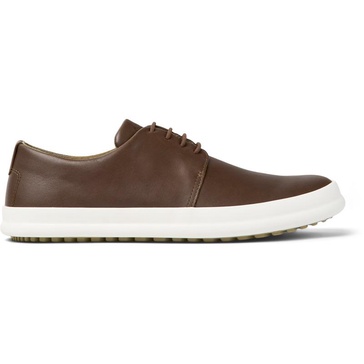 Brown leather shoes for men