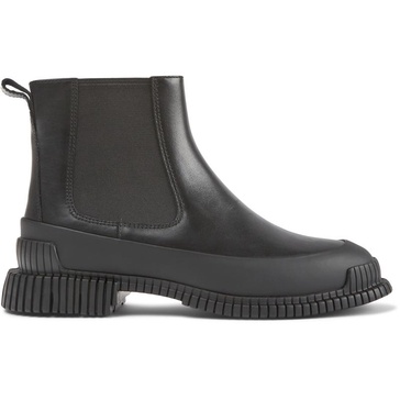 Black Leather Ankle Boots for Women.