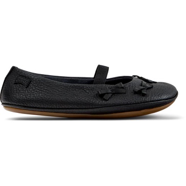 Black Leather Ballerinas for Kids.