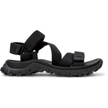 Black Recycled PET Sandals for Men.