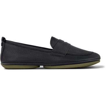 Black Leather Loafer for Women