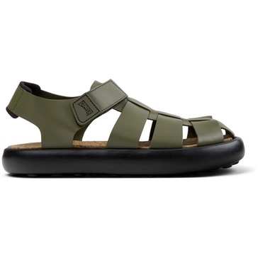 Green Leather Men's Sandals.