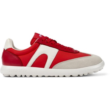 Red Textile/Leather Sneaker for Women