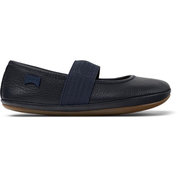 Blue Leather Ballerinas for Kids.