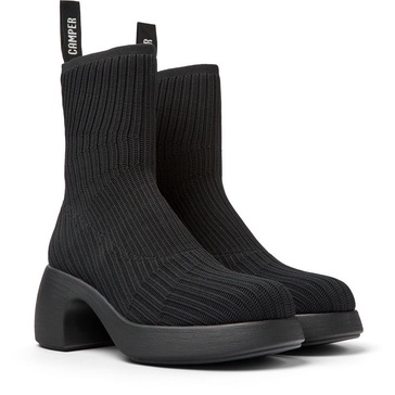 Black Textile Bootie for Women