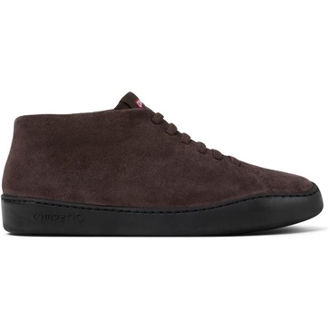 Brown nubuck sneakers for men