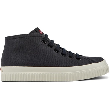Black recycled cotton sneakers for women