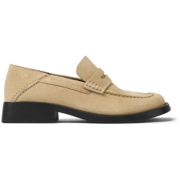 Beige Nubuck Moccasin/Ballerina for Women.