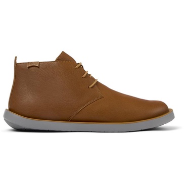 Brown Leather Ankle Boots for Men.