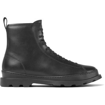 Black Leather Men's Mid Boots.