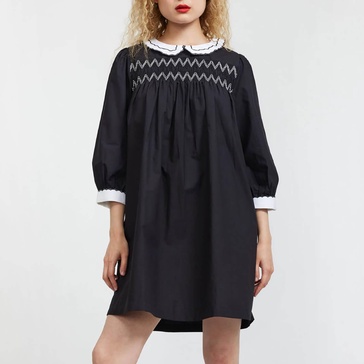 Batsheva Pauline Cotton-Poplin Mini Dress - US 4/UK 8