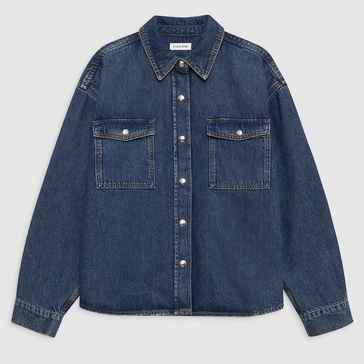 Anine Bing Paxton Denim Shirt - XS