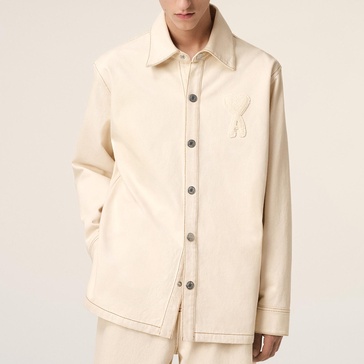 AMI Cotton-Twill Overshirt - S