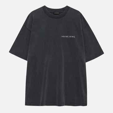 Anine Bing Kent Twisted Snake Cotton-Jersey Tee - XS