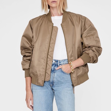 Anine Bing Leon Shell Bomber Jacket - S