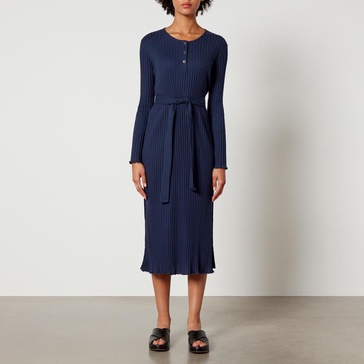 A.P.C. Sandy Ribbed Cotton Midi Dress - S