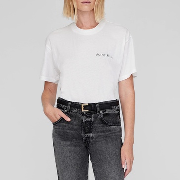 Anine Bing Walker Lyrics Cotton-Jersey T-Shirt - XS