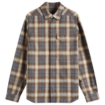 Rick Owens Cotton Plaid Outershirt