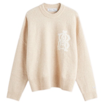about:blank Monogram Crew Neck Jumper