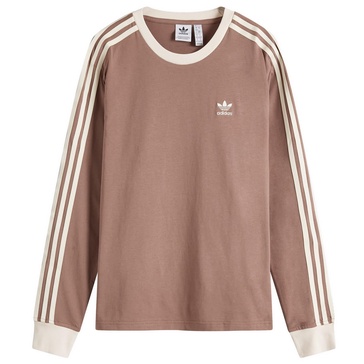 Adidas 3 Stripe Regular Long Sleeve T-Shirt