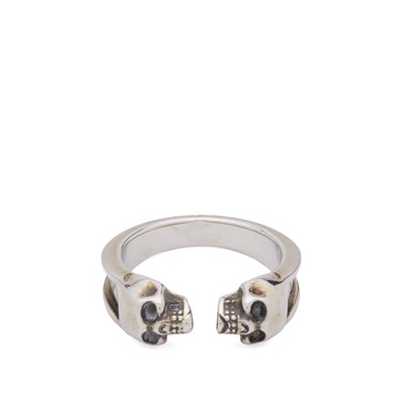 Alexander McQueen Twin Skull Ring