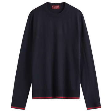 Gucci Fine Gauge Wool Crew Neck Knit