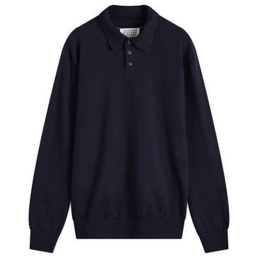 Maison Margiela Long Sleeve Knitted Polo Shirt