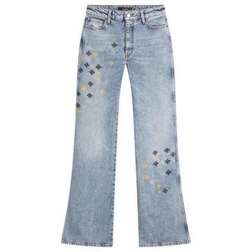 AMIRI Quad Embroidered Slit Flare Trousers