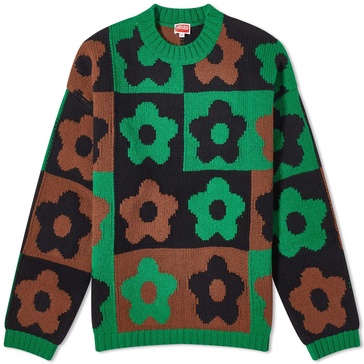 Kenzo Boke Checkerboard Crew Knit