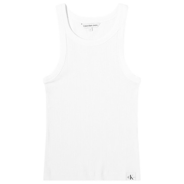 Calvin Klein Variegated Rib Woven Tab Tank