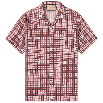 Gucci G Tartan Vacation Shirt