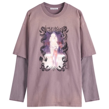Acne Studios Edra Double Layer Poodle T-Shirt