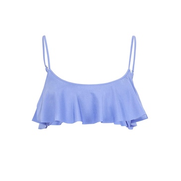 Woman Lilac Bralette With Volant