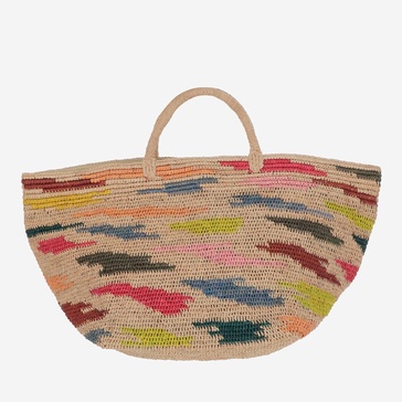Vanilla Raffia Handbag
