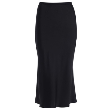 Bar Black Midi Skirt
